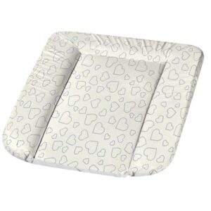 Alvi® Wickelauflage Molly Folie Hearts White 70 x 53 cm