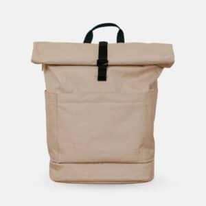 Anna und Oskar Fairer Wickelrucksack Hugo aus recyceltem Material Sand