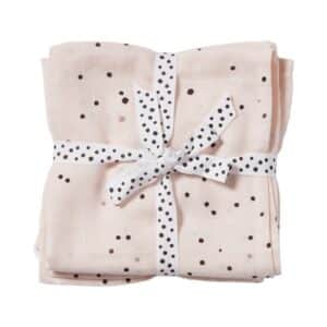 Done by Deer™ Pucktuch 2er-Pack Dreamy dots Puder