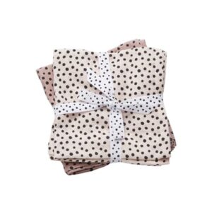 Done by Deer™ Pucktuch 2er-Pack Happy dots Puder