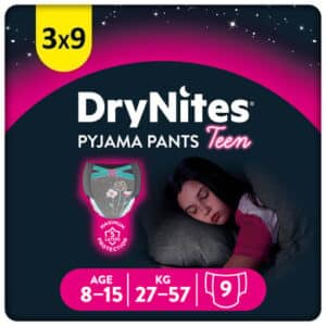 Huggies DryNites Pyjama Pants Einweg Mädchen 8-15 Jahre 3 x 9 Stück