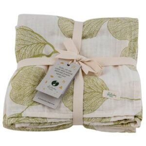 Lullaby Planet Musselin Swaddle Lake Green 120x120cm