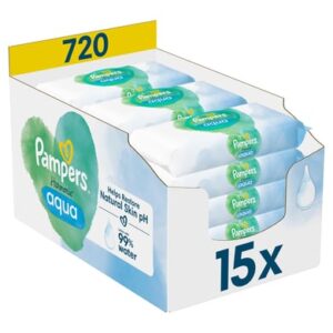 Pampers Feuchttücher Aqua 720 Tücher (15 x 48 Stk)