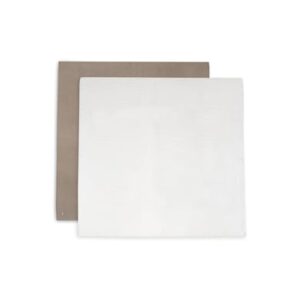 jollein 2-er Pack Mullwindeln Bambus Baumwolle 115x115cm Biscuit/Ivory