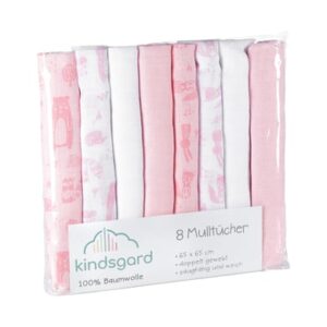 kindsgard Mullwindeln bovbov 8er-Pack rosa