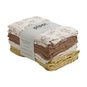 pippi Muslin Tücher 8er-Pack Lion