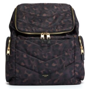 storksak Wickelrucksack Alyssa Leopard black