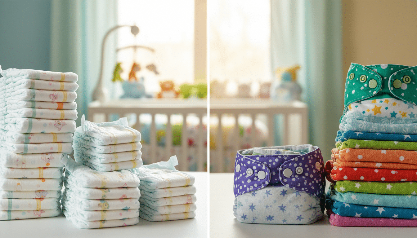 Wegwerfwindeln oder waschbare Windeln?