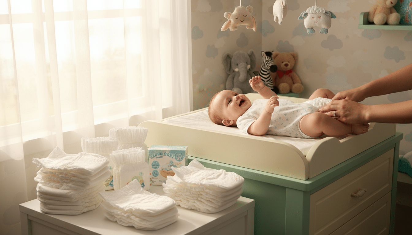 Wie viele Windeln braucht ein Baby pro Tag?